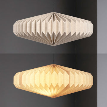 Nolan 21.25" Modern Vintage Honeycomb Shade LED Pendant Light